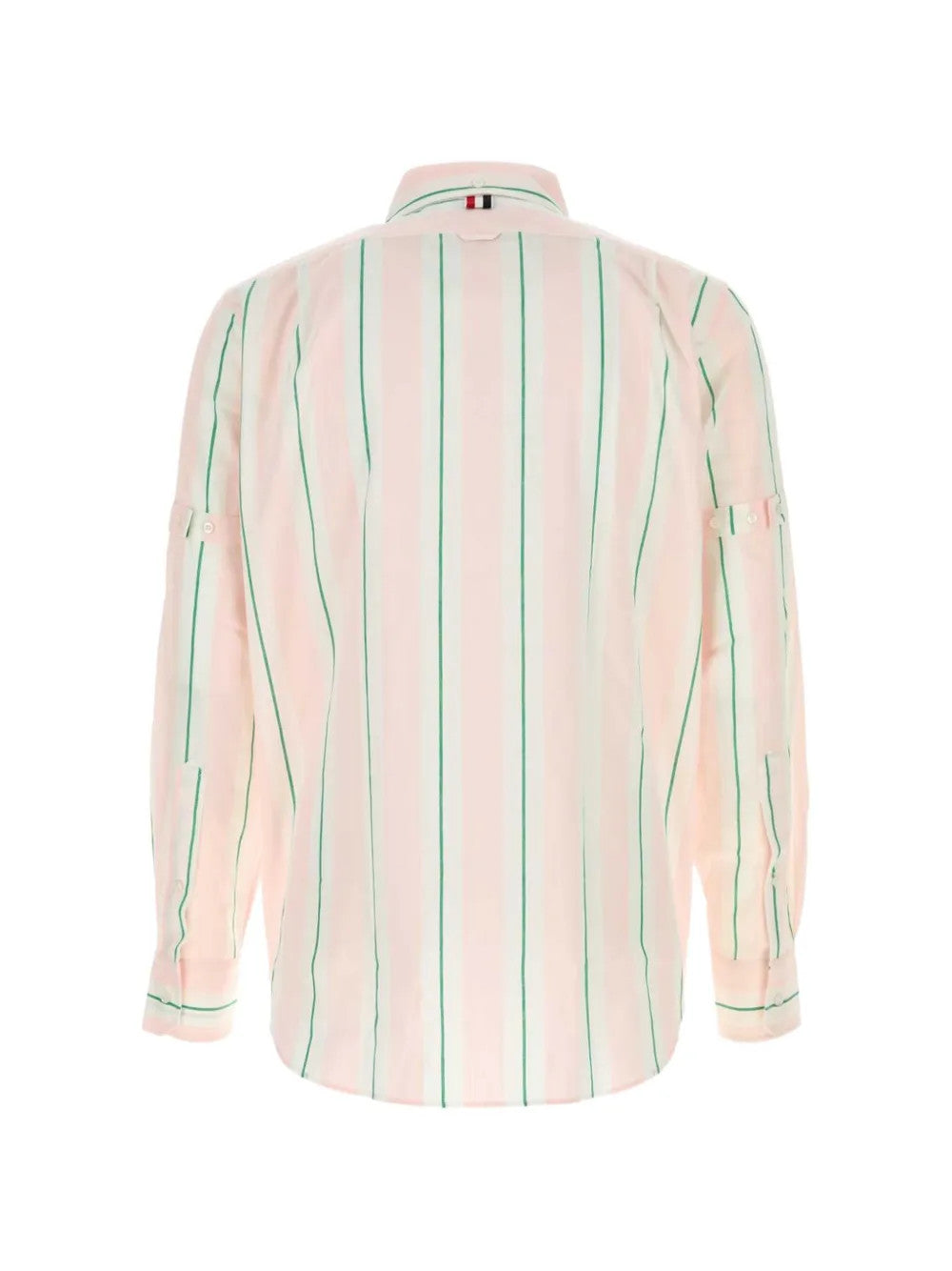 Pink shirt, back view