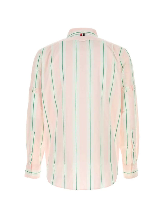 Pink shirt, back view