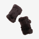 Brown accessories, front view