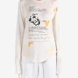 ANN DEMEULEMEESTER - Women Dot Wrinkled Cropped Longsleeves Top