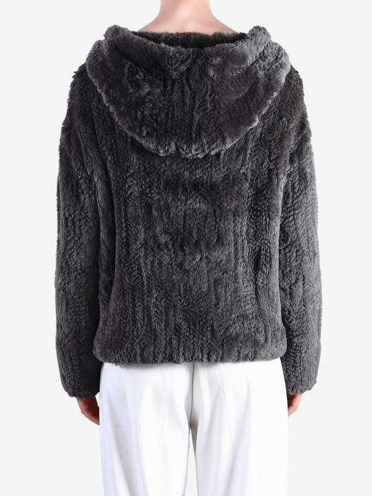 Grey jacket, full body view