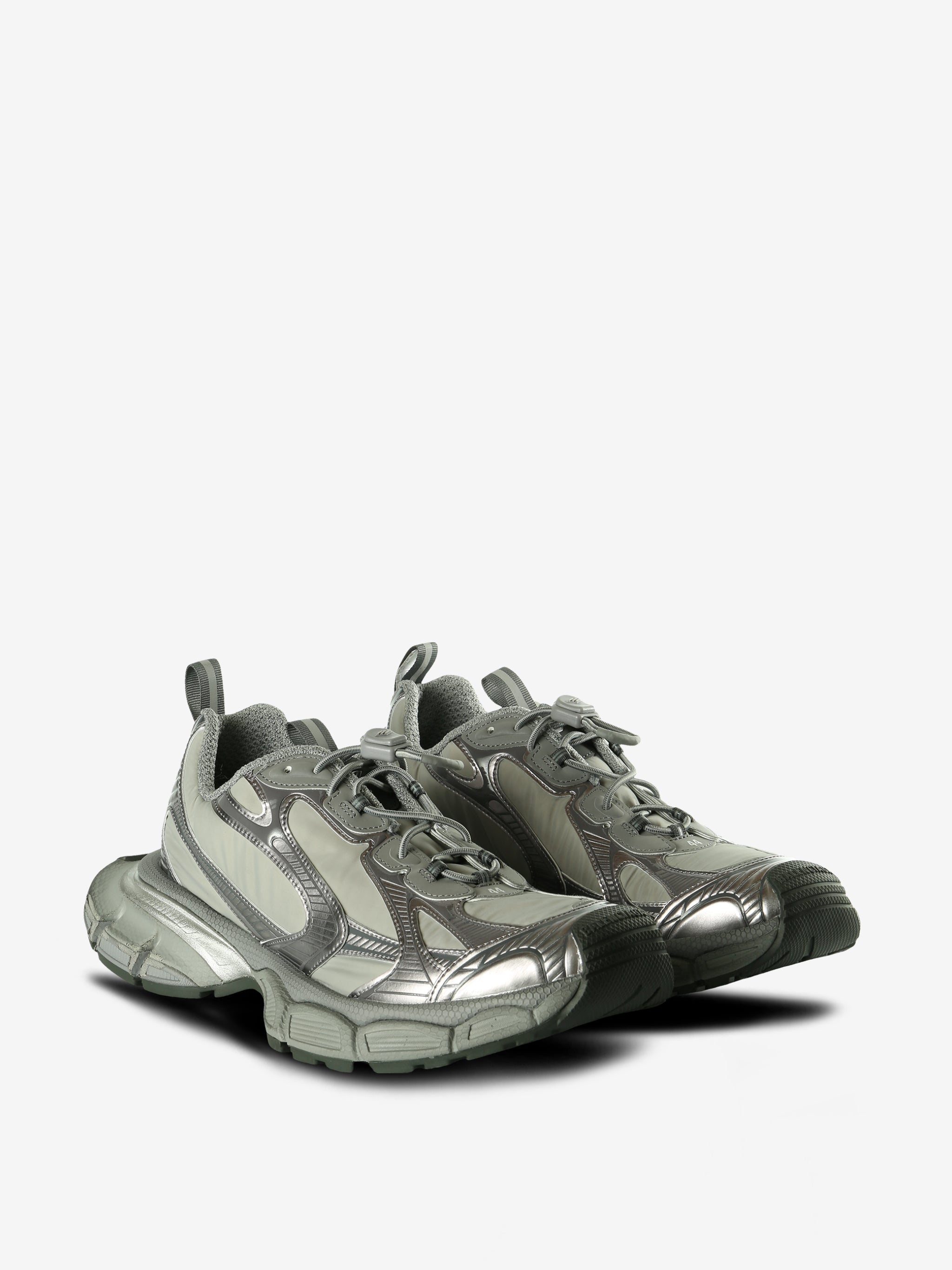 Grey sneakers,side view