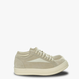 Tan sneakers, front view