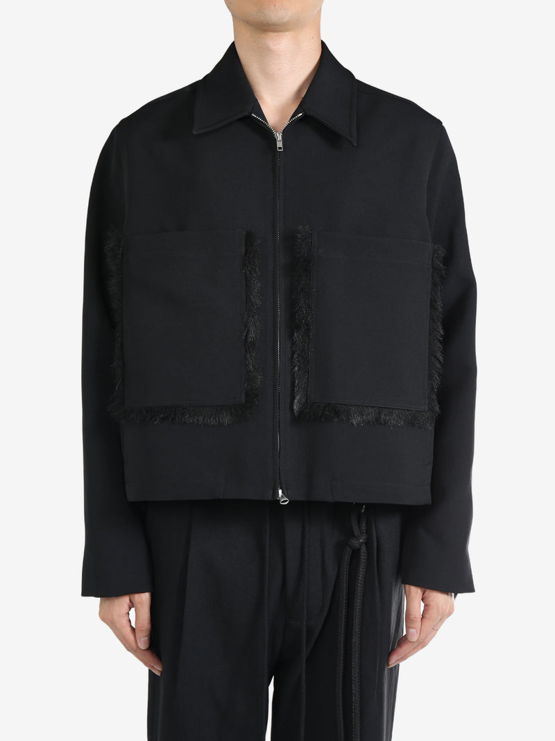 SONG FOR THE MUTE - Men Crop Patch Pocket Jacket