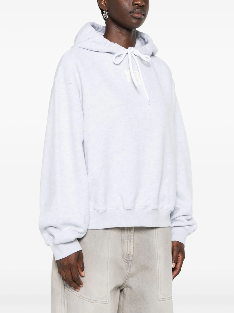 T BY ALEXANDER WANG - Women Essential Terry With Puff Paint Logo Hoodie