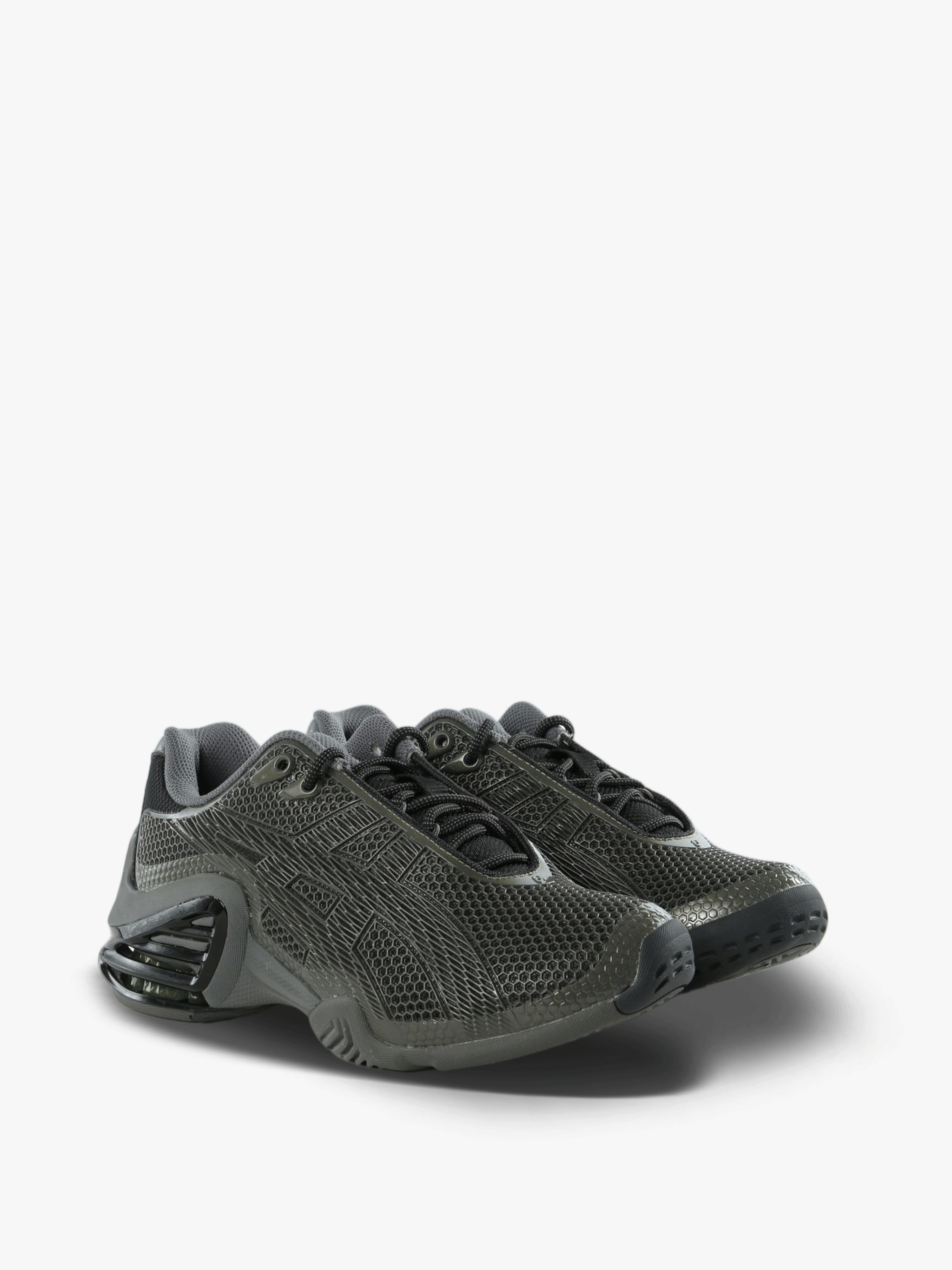 Grey shoes, front view