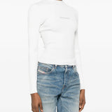 White top, full body view