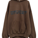 Brown hoodie,front view