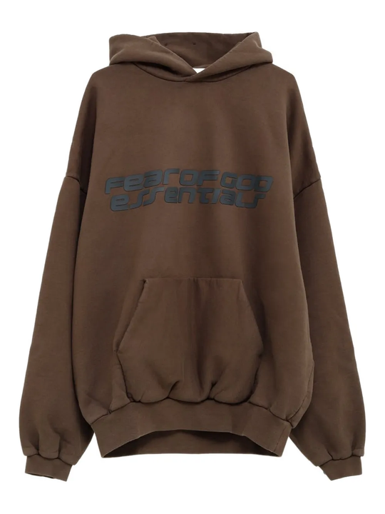 Brown hoodie,front view
