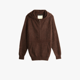 Brown hoodie, front view