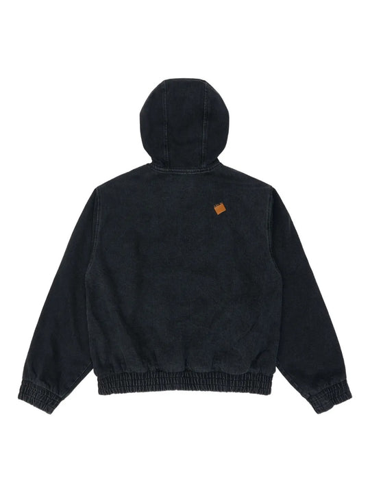 Black hoodie, back view