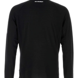 Black sweats, back view