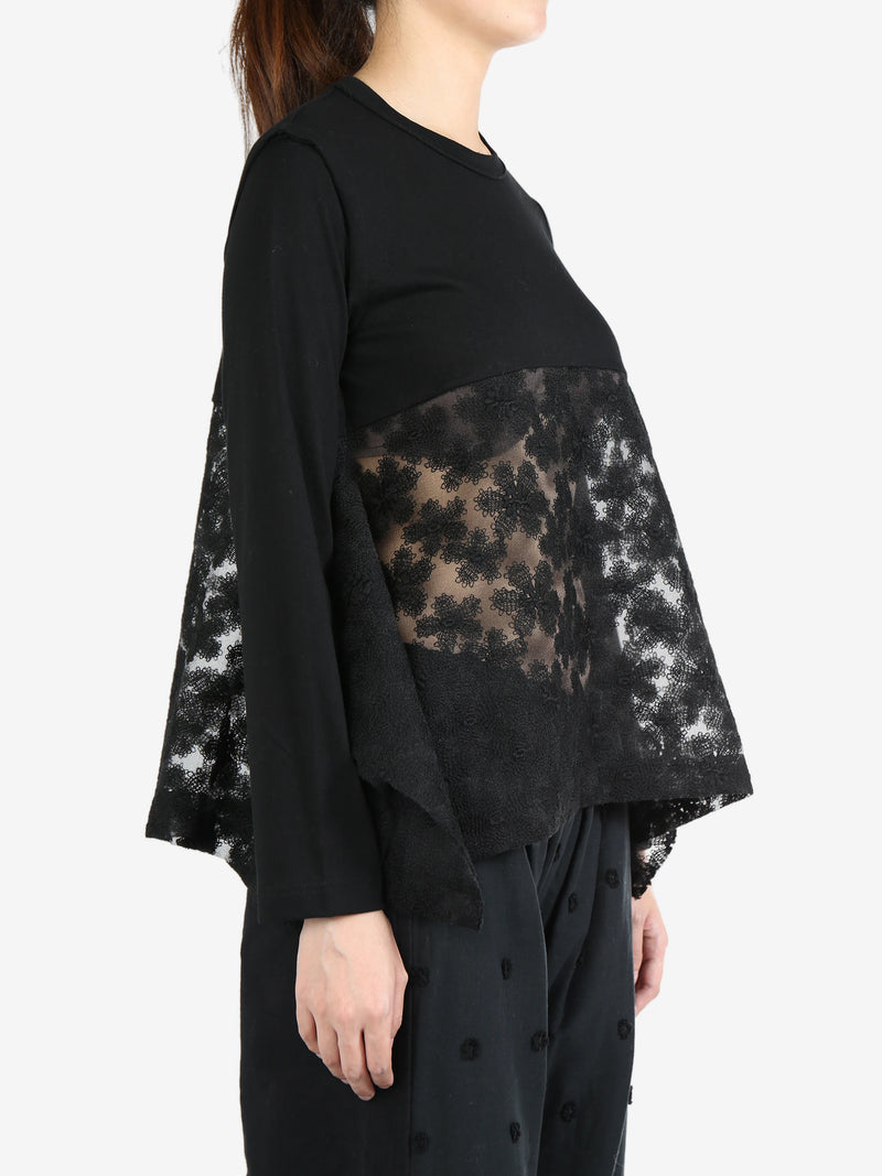 TAO COMME DES GARCONS - Women Lace Panel Shirts