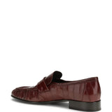 Brown loafer, back view