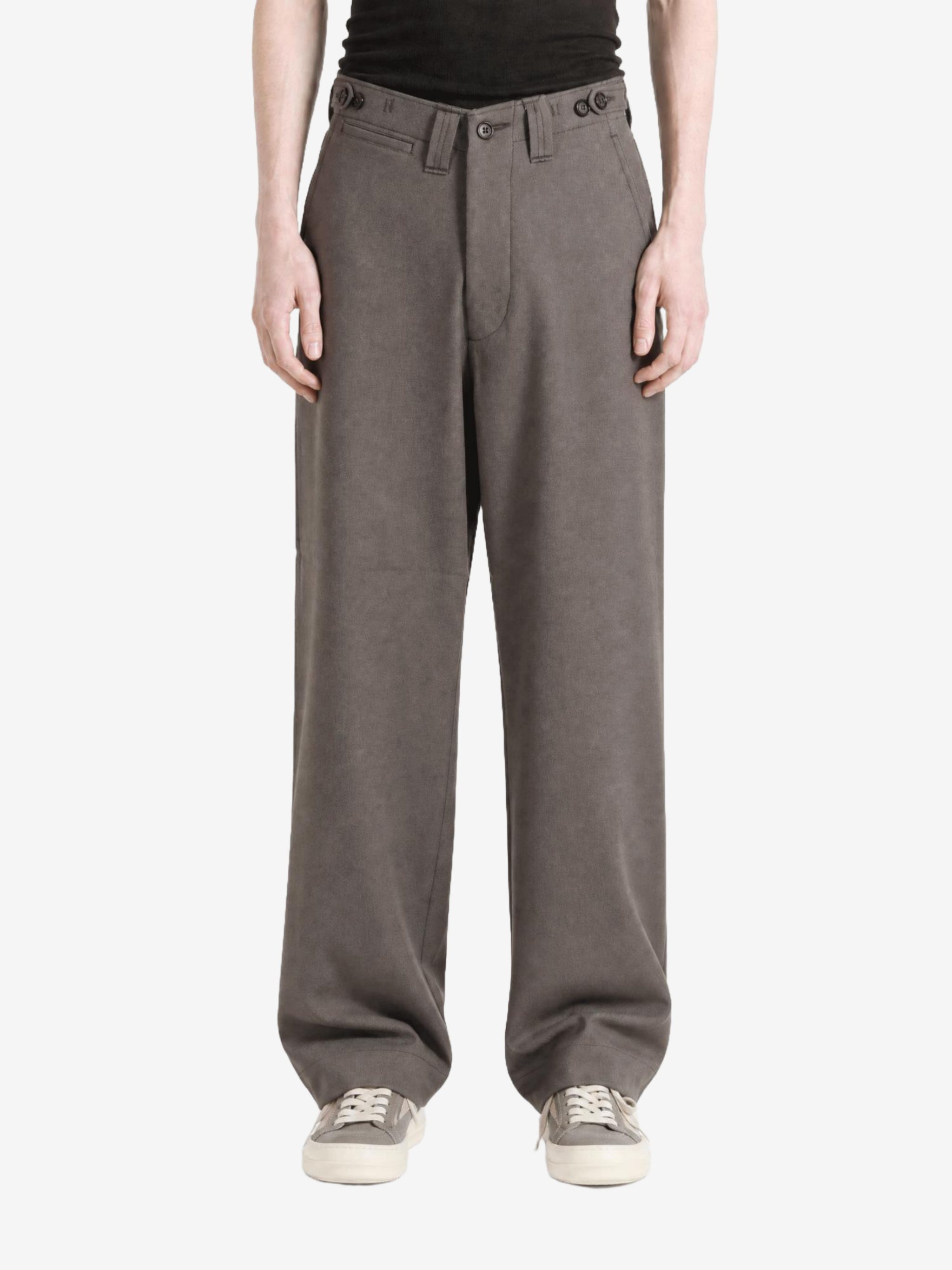 Grey pants, front view