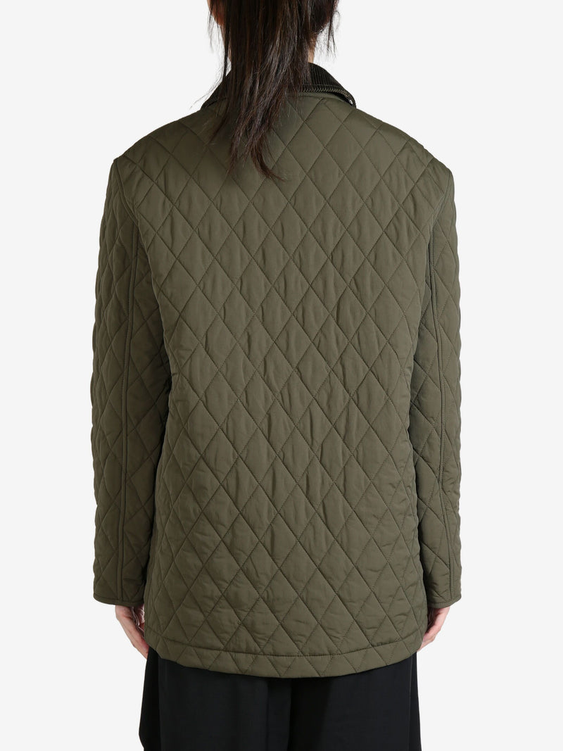 BURBERRY - Women Quilted Barn Jacket