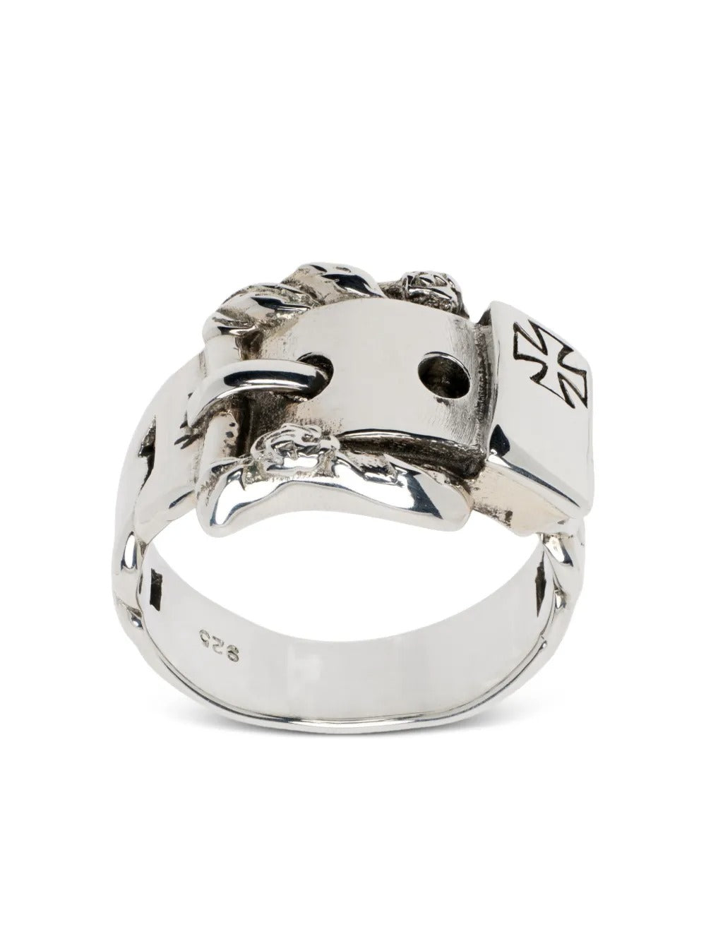 Silver ring, front view