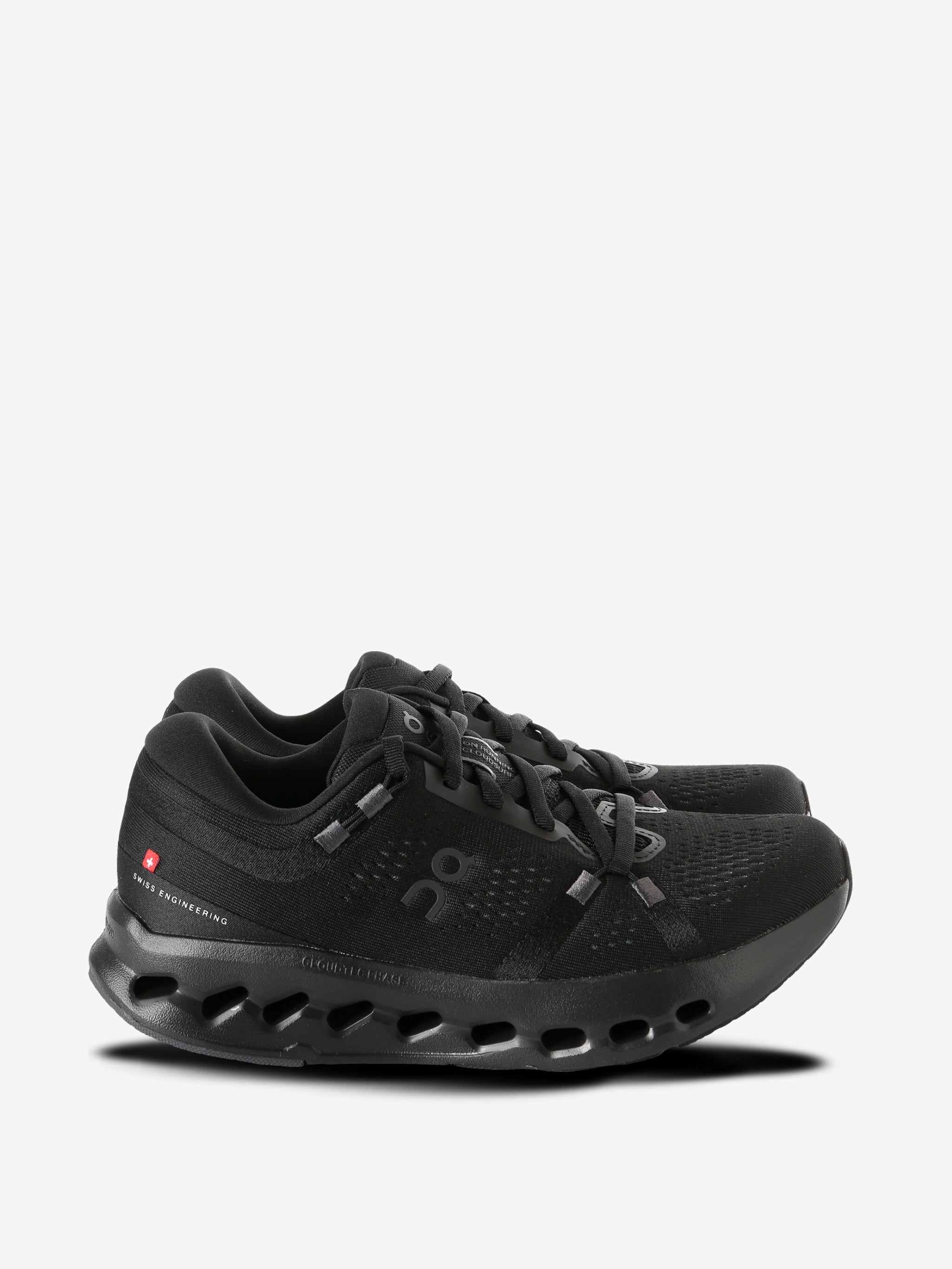 Black sneakers,  front view