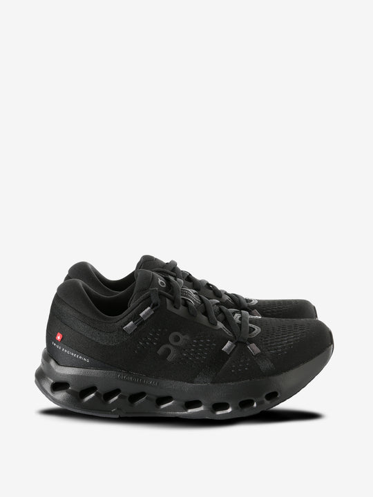 Black sneakers,  front view