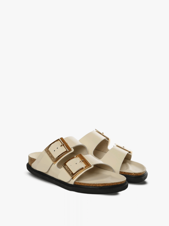Beige sandal,side view