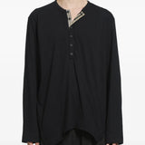 Black t-shirt, front view
