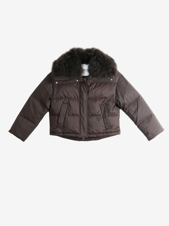 Brown jacket, front view