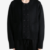 Black knitwear, full body view