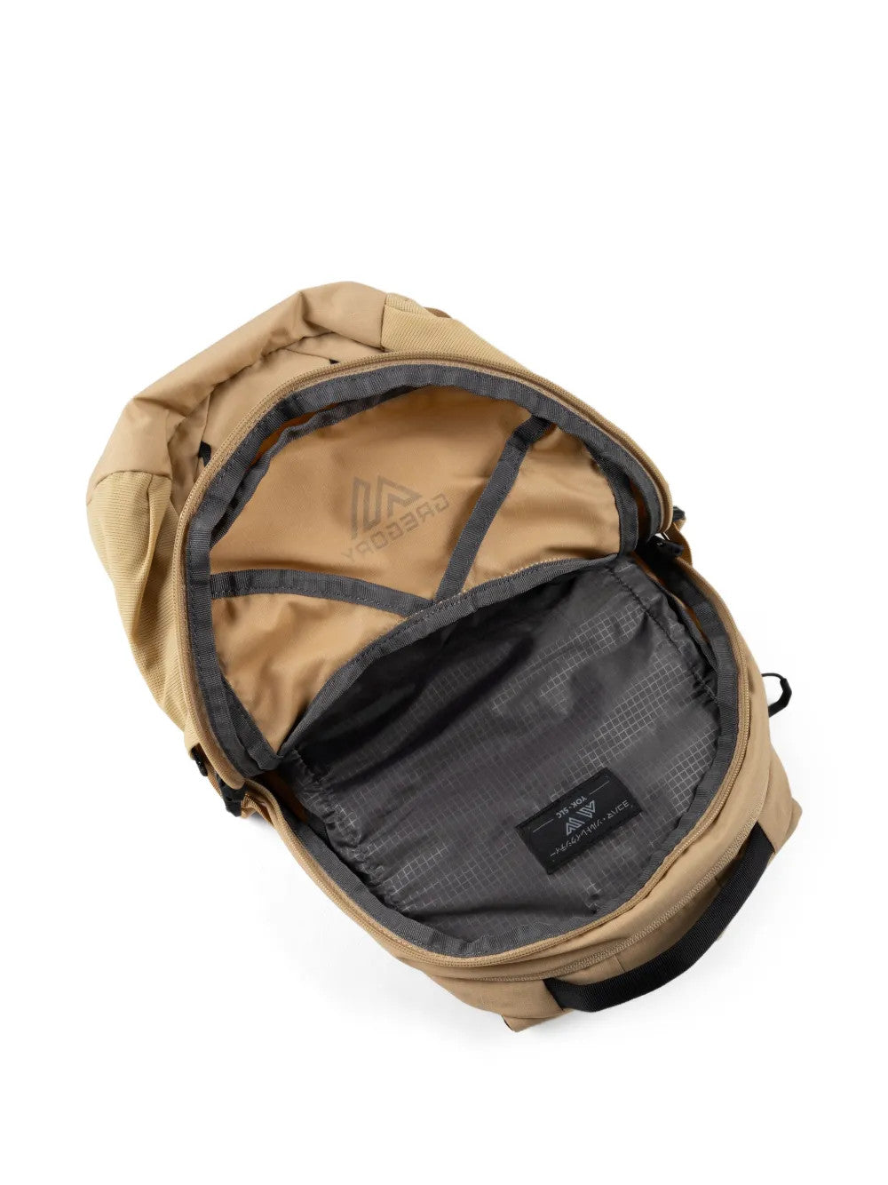 Close up of Tan bag, showing detail
