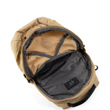 Close up of Tan bag, showing detail