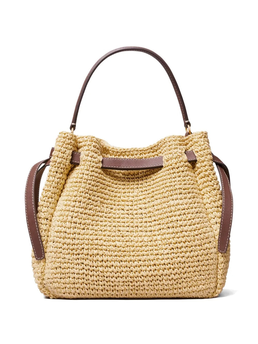 Tan bags, back view