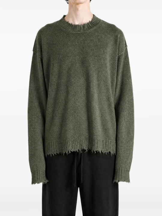 Green top, full body view