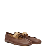 Brown flats, side view