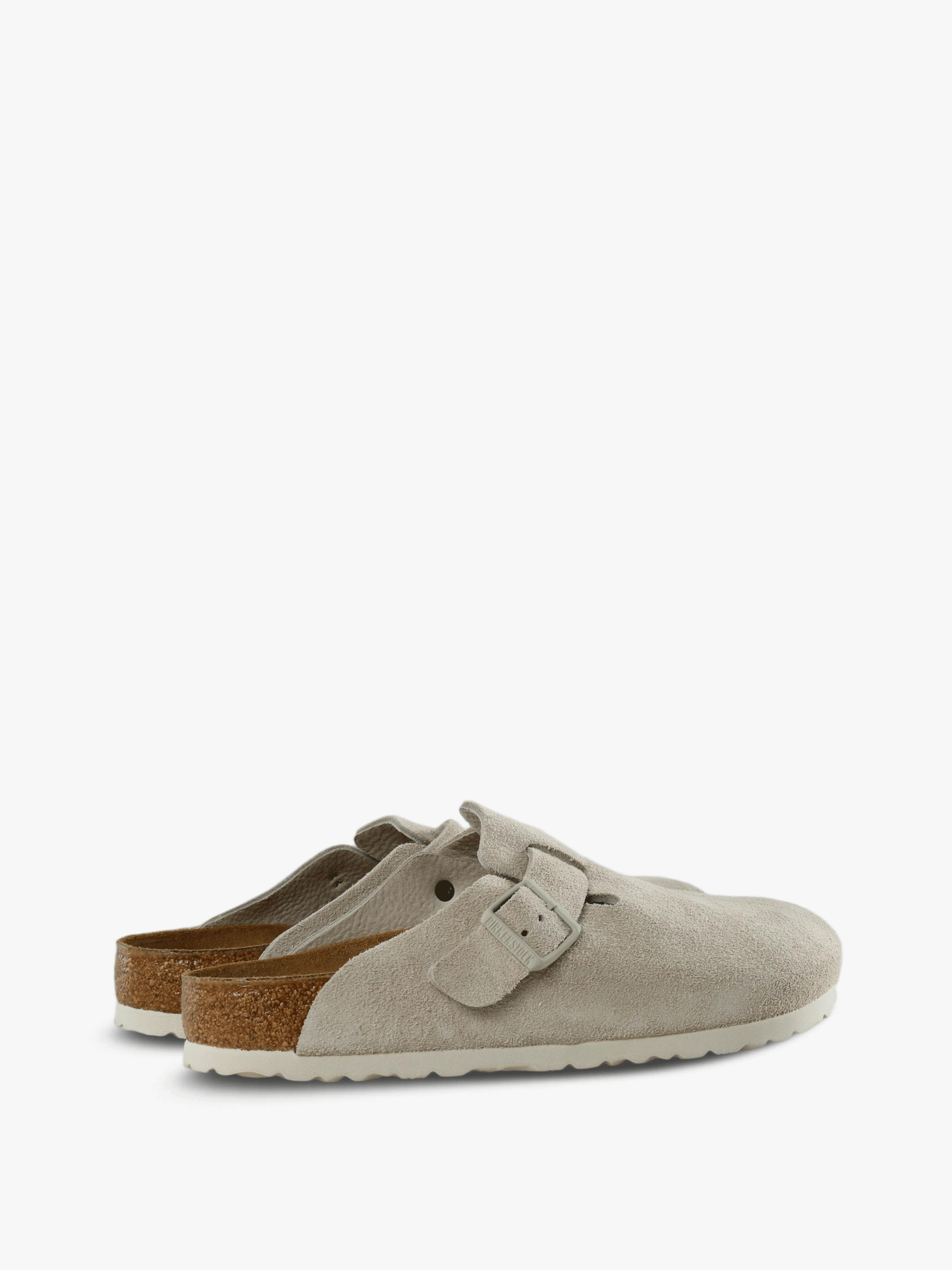 Tan sandals, side view