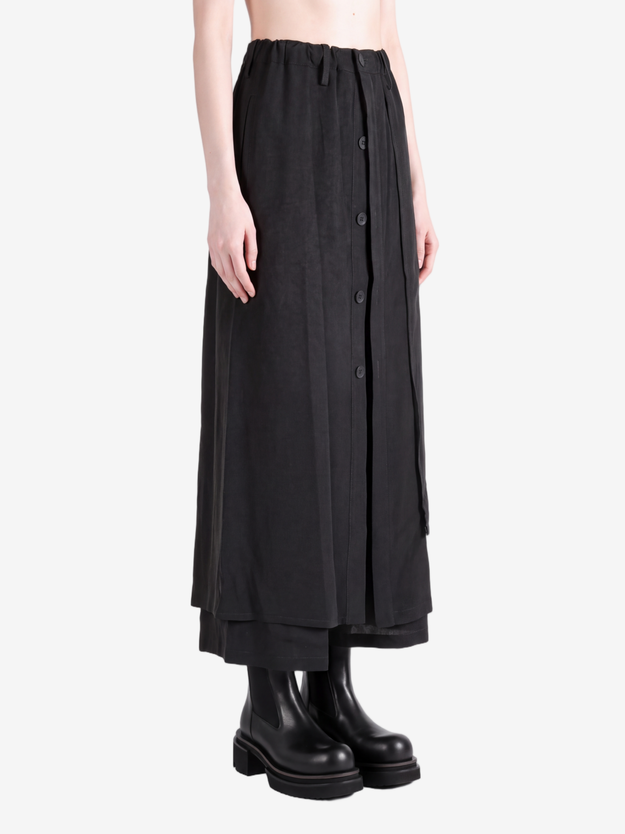 Black pants, full body view