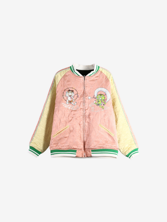 Pink jacket, front view