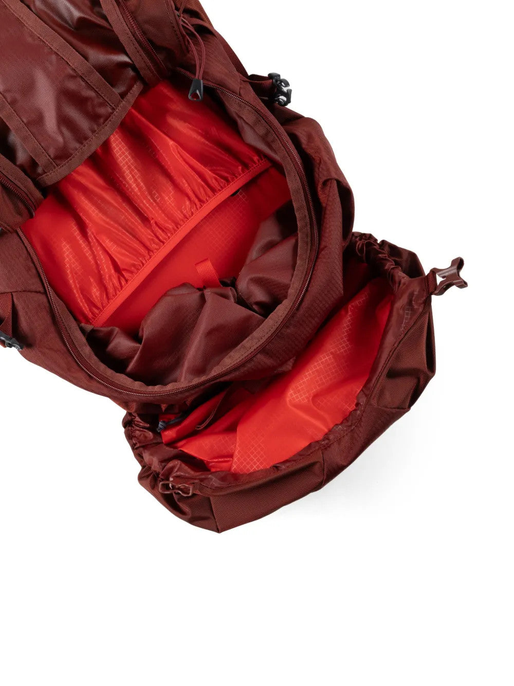 Burgundy bag, front view