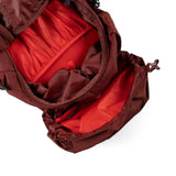 Burgundy bag, front view