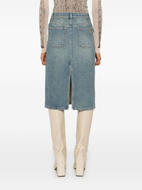 COURRÈGES - Women 2-Pocket Denim Skirt