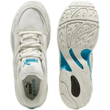 White sneaker, front and sole view