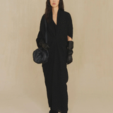 Black dress, full body view