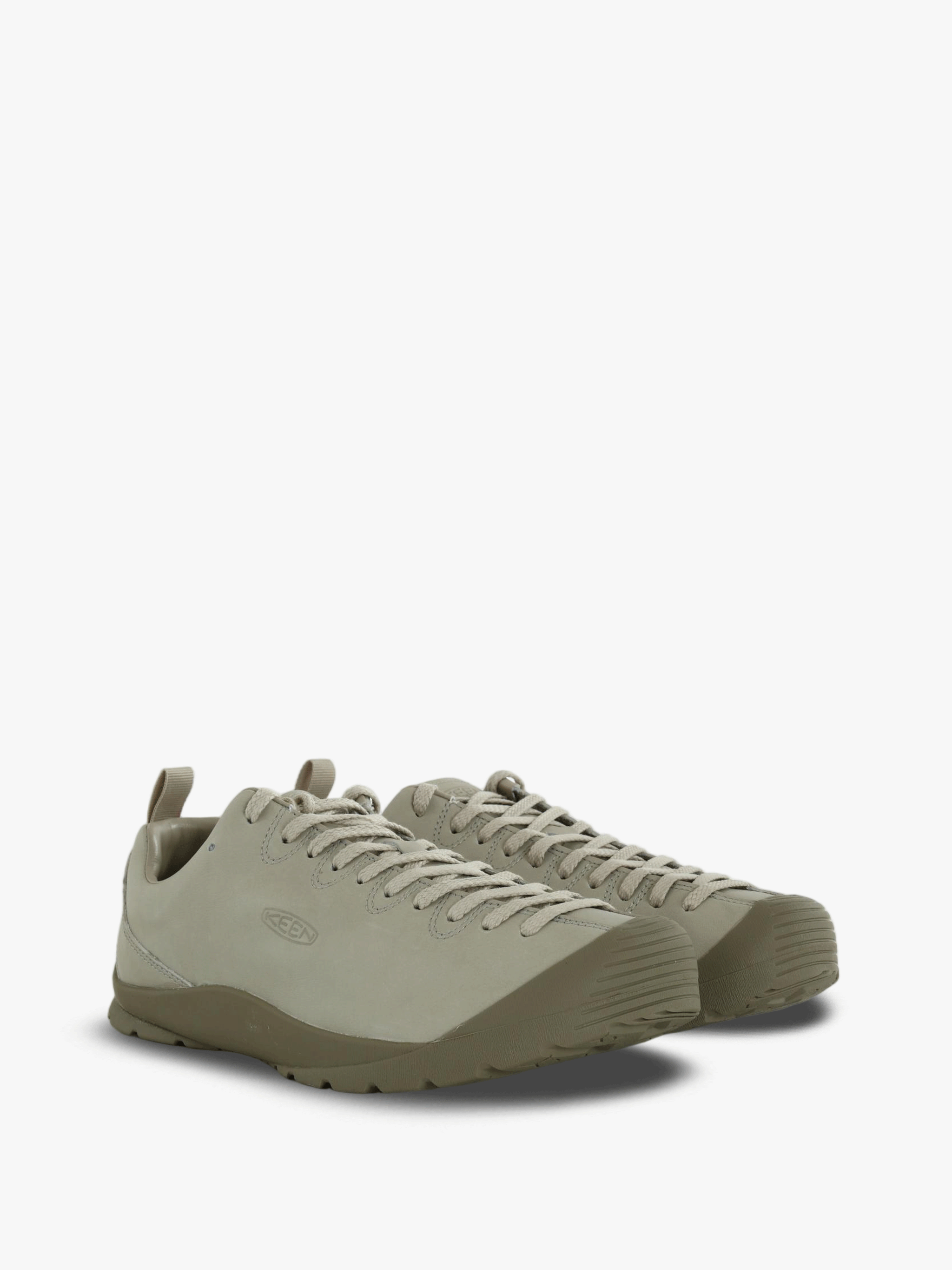 Tan shoes, front view