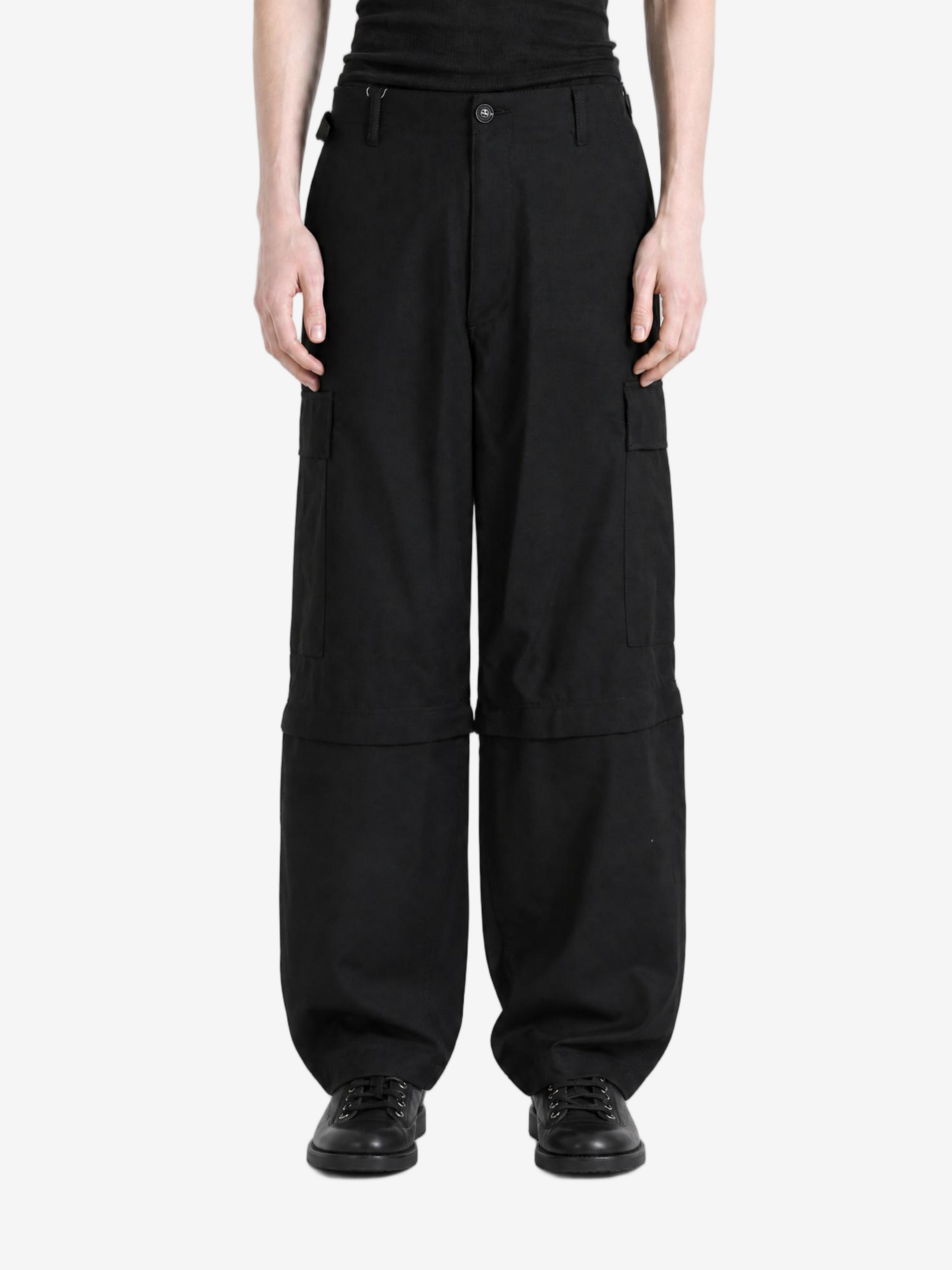 Black pants, full body view