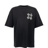 Black t-shirt, front view