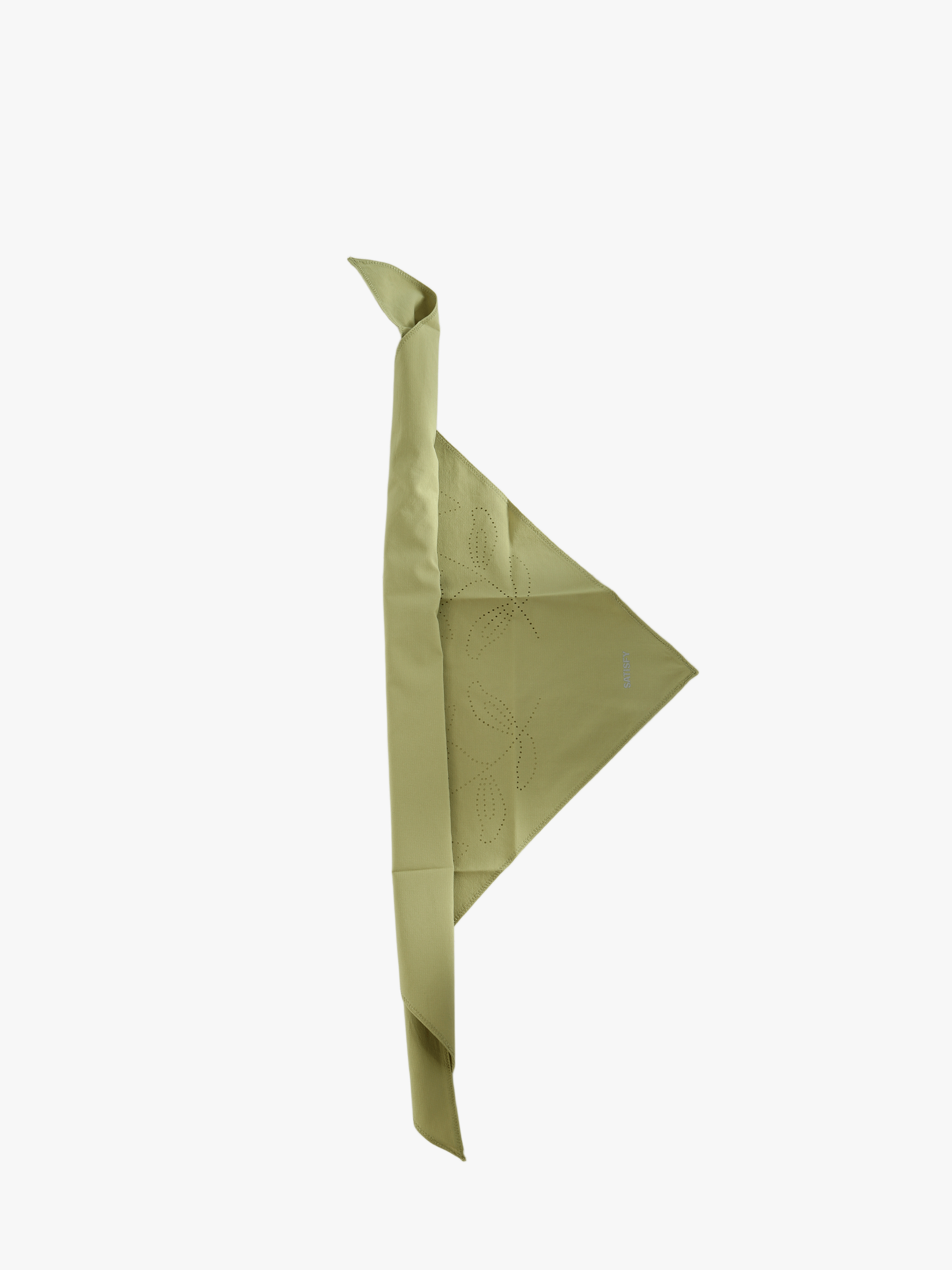Green scarf, side view