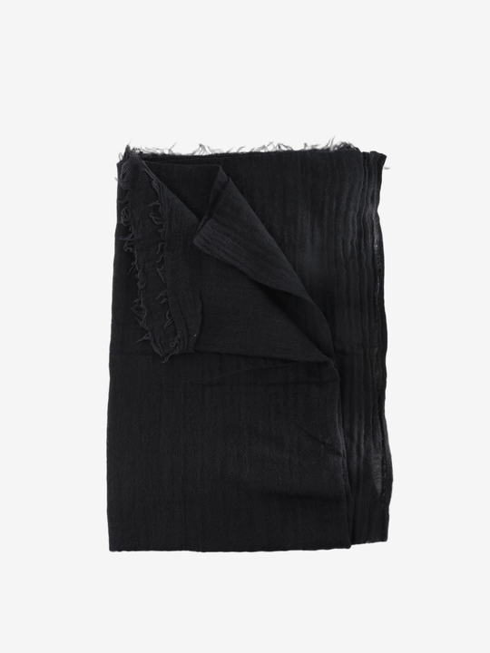Black scarf, front view