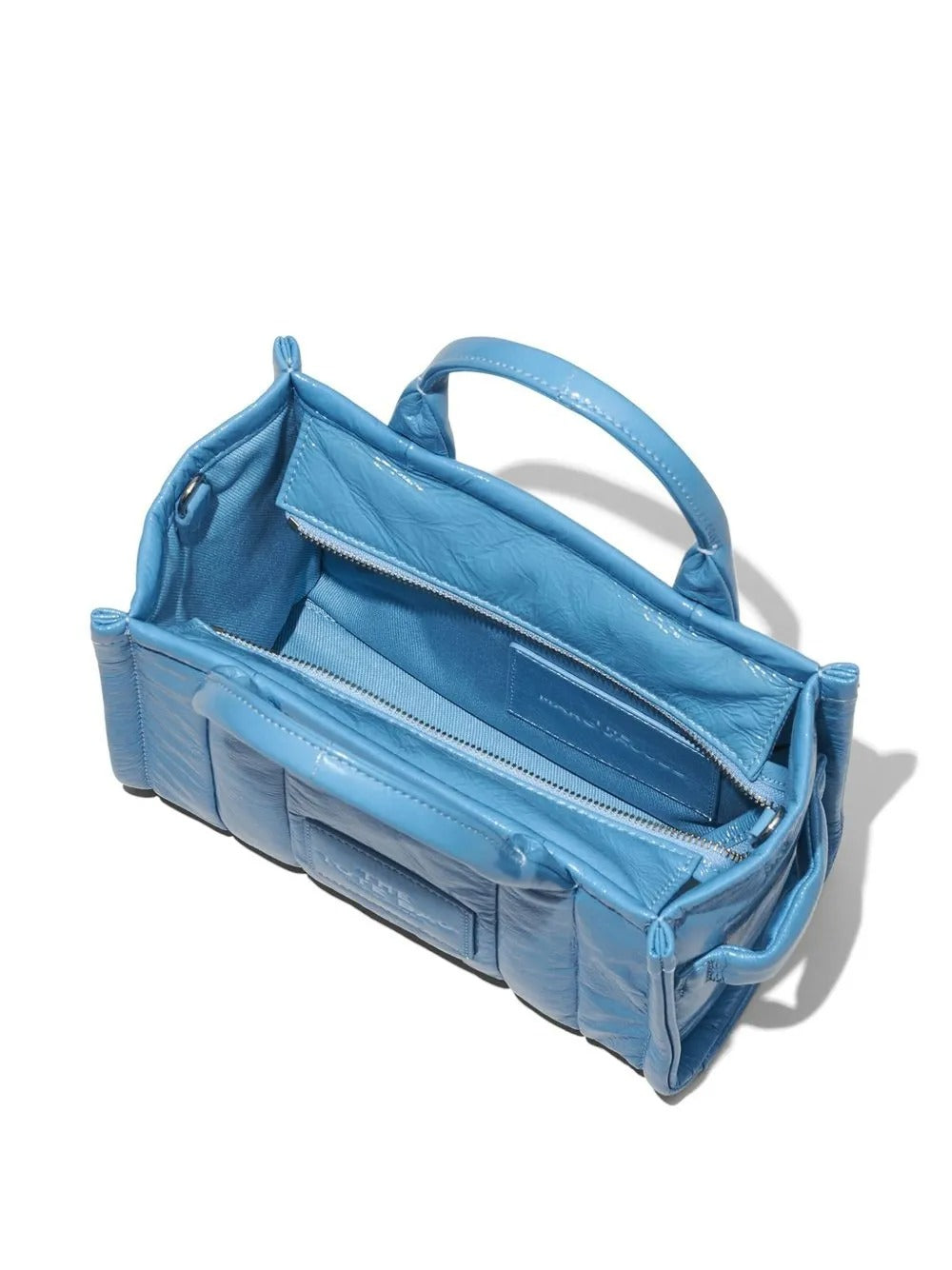 Blue bag, top view