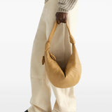 Tan bag, side view