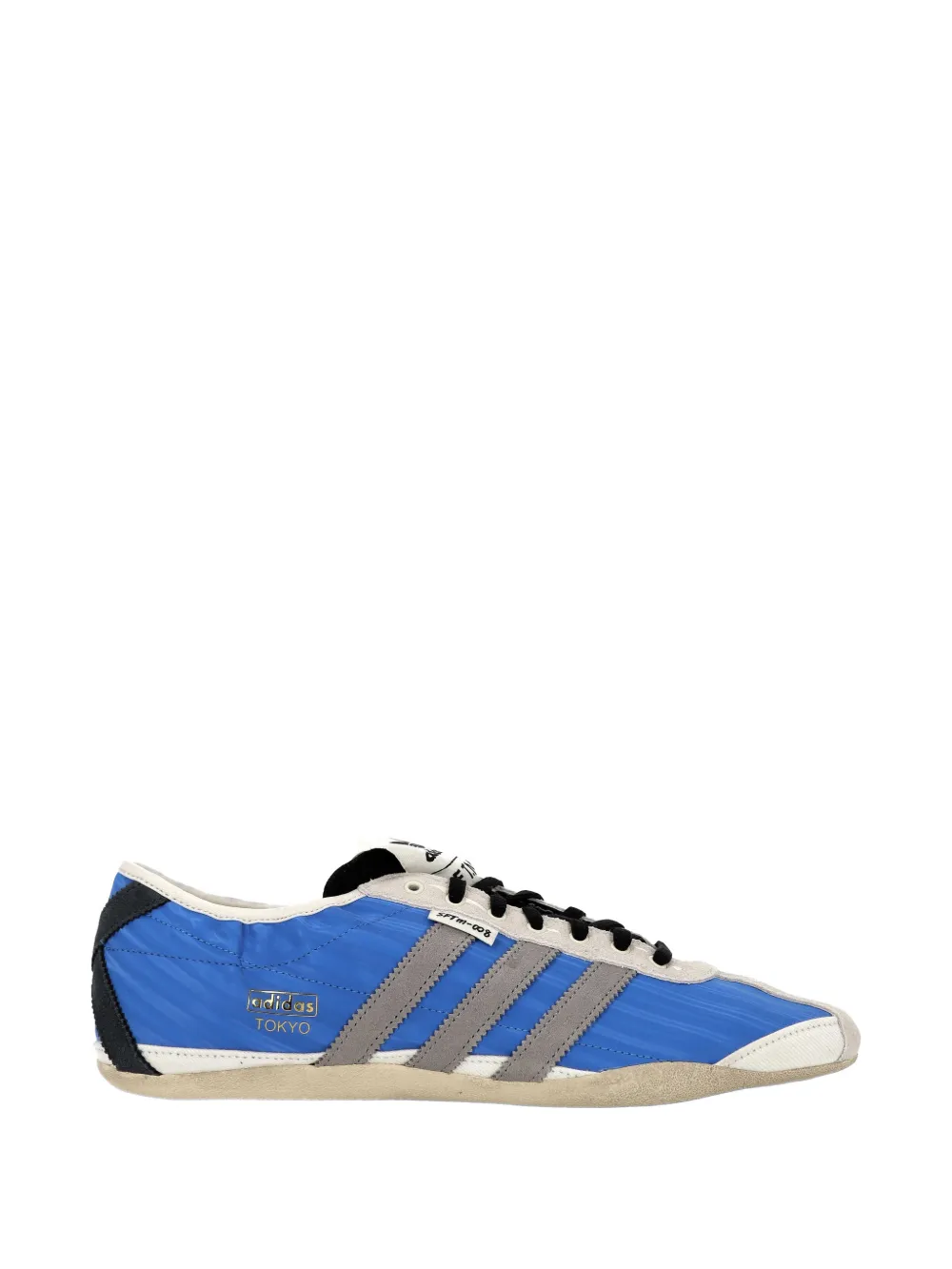 Blue shoes, side view