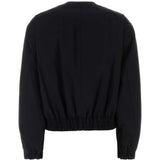 Black jacket, back view