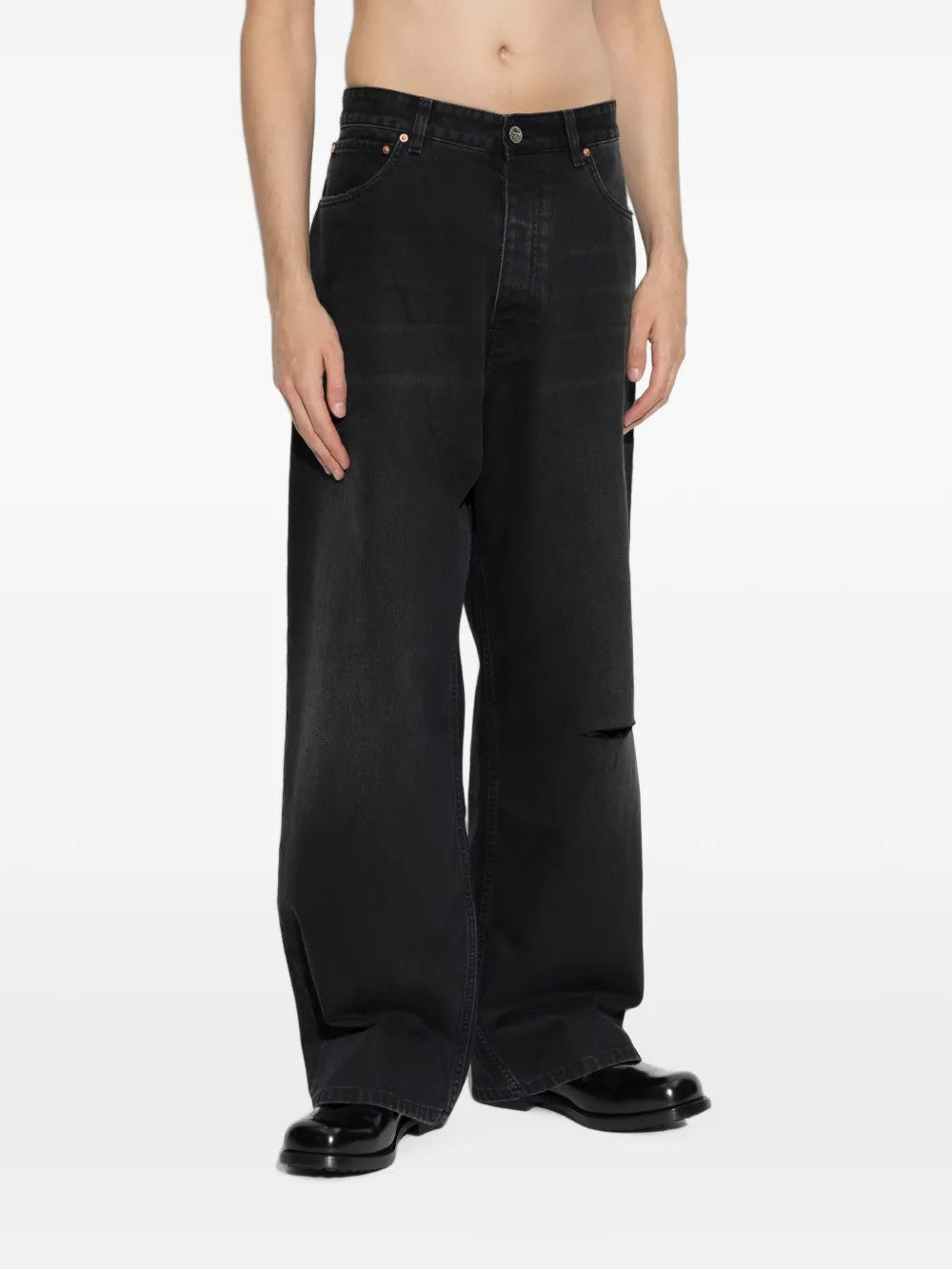 Black jeans, full body view